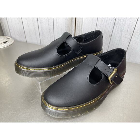 New! Doc Martens Black Zavala Smooth Mary Jane’s Women Size 8